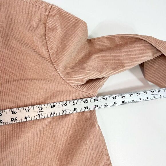 Orvis Jacket Shacket Womens 18 Corduroy Pink Button Up Lightweight Peach - Picture 6 of 9